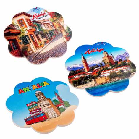 Antalya Themed UV Daisy Traditional Trivet 185 mm - 2
