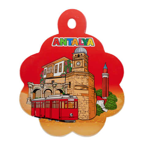 Antalya Themed UV Printed Daisy Handle Trivet - 3