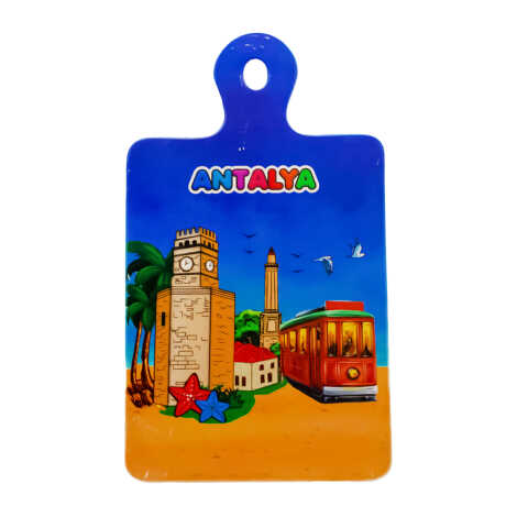 Antalya Themed UV Printed Rectangular Hanging Trivet - 1