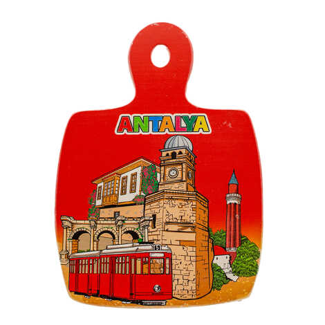 Antalya Themed UV Printed Square Hanging Trivet - 1