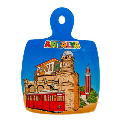 Antalya Themed UV Printed Square Hanging Trivet - 2