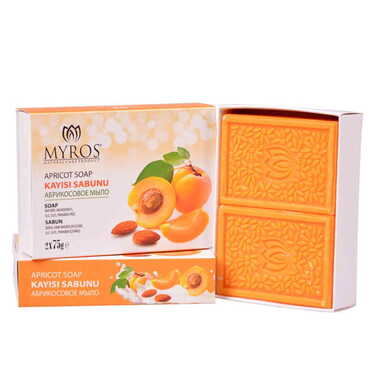 Myros - Apricot Soap Set Of 2 Pcs 75 gr each