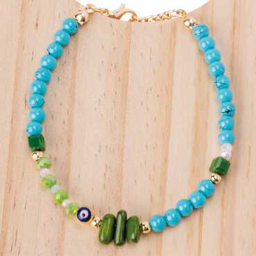 Prestij Bileklik Aquamarine - 18