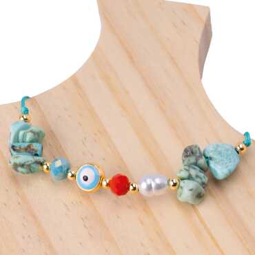 Prestij Bileklik Aquamarine - 24