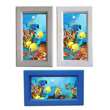 Myros - Aquapark Temalı Ahşap Orta Boy Çerçeve 130x205 mm