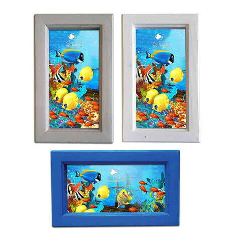 Aquapark Temalı Ahşap Orta Boy Çerçeve 130x205 mm
