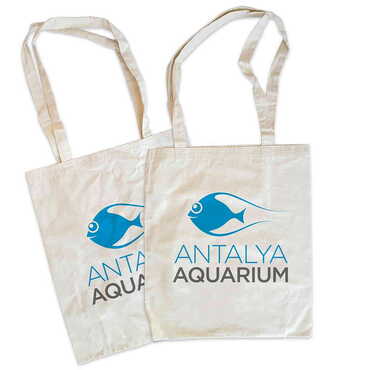 Myros - Aquapark Temalı Ham Renkli Bez Çanta 450x350 mm