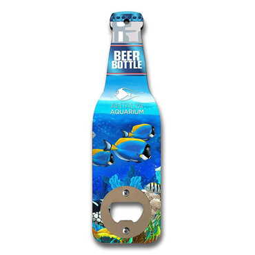 Myros - Aquapark Temalı Myros Ahşap Bira Şişesi Açacak Magnet 200x59 mm