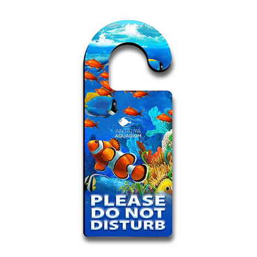 Myros - Aquapark Temalı Myros Ahşap Kapı Askısı Kanca 236x94 mm
