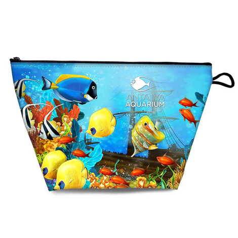 Toptan Aquapark Temalı Myros Büyük Körüklü Makyaj Çantası 160x270x80 mm - 3