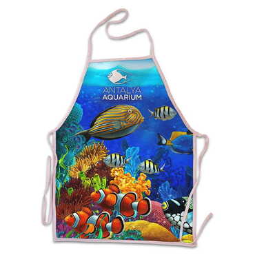 Myros - Aquapark Temalı Myros Dijital Baskı Çocuk Önlük 400x600 mm