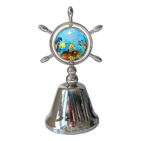 Aquapark Temalı Myros Metal Dümen Çan 44x92 mm