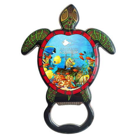 Toptan Aquapark Temalı Myros Kaplumbağa Açacak Magnet T 103*75 Mm - 1
