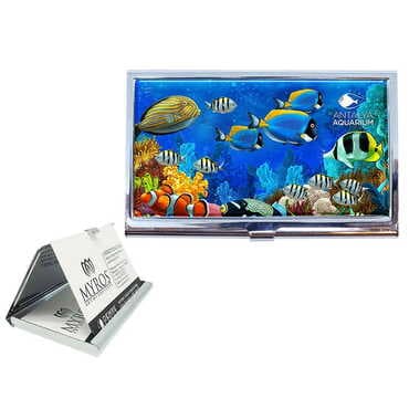 Aquapark Themed Customised Metal Card Holder 94x60x8 mm
