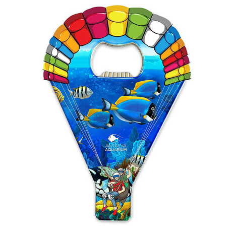 Toptan Aquapark Temalı Myros Metal Paraşüt Açacak Magnet 113x75 mm - 1