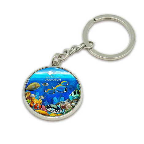 Toptan Aquapark Temalı Myros Metal Yuvarlak Anahtarlık 35x90 mm - 1