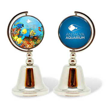 Myros - Aquapark Temalı Myros Metal Yuvarlak Çan 44x90 mm