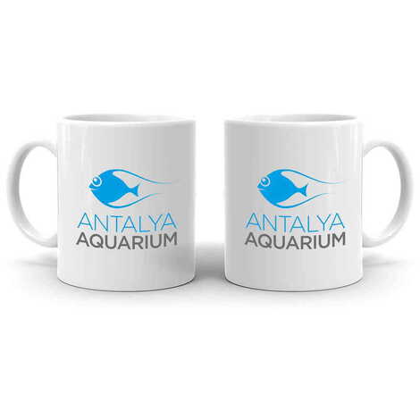 Aquapark Themed Custom Printed Ceramic Coffee Mug 82x90 mm