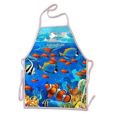 Myros - Aquapark Themed Customised Digital Printed Apron 500x700 mm