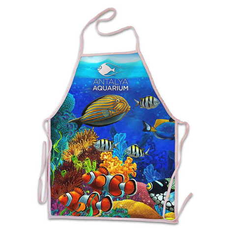Aquapark Themed Customised Digital Printed Kids Apron 400x600 mm - 1