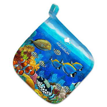 Aquapark Themed Customised Digital Printed Pot Holder 200x200 mm - Thumbnail