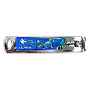 Myros - Aquapark Themed Customised Metal Epoxy Nail Clipper 16x80x15 mm