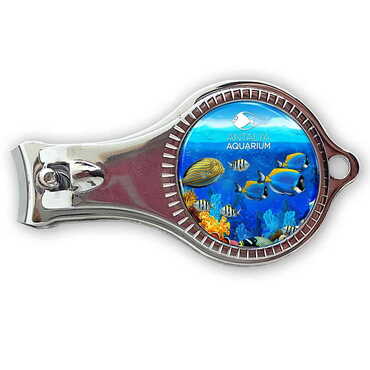 Myros - Aquapark Themed Customised Metal Epoxy Nail Clipper 60x32x14 mm