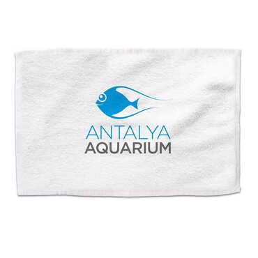 Myros - Aquapark Themed Customised Serigraphy Printed Hand Towel 300x500 mm