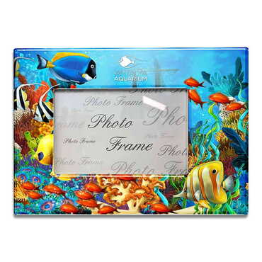 Myros - Aquapark Themed Epoxy Photo Frame Travel Souvenir 10x15 Cm