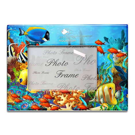 Aquapark Themed Epoxy Photo Frame Travel Souvenir 10x15 Cm - 1