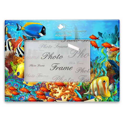 Aquapark Themed Epoxy Photo Frame Travel Souvenir 13x18 Cm