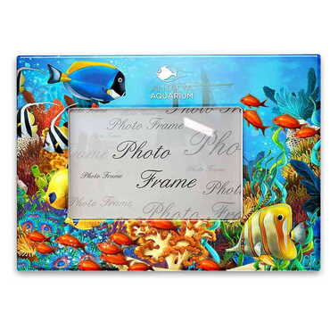 Aquapark Themed Epoxy Photo Frame Travel Souvenir 13x18 Cm - Thumbnail