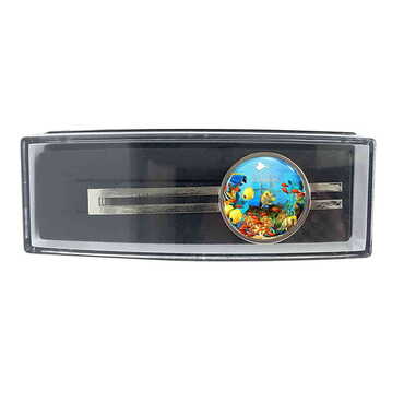 Myros - Aquapark Themed Metal Tie Clip