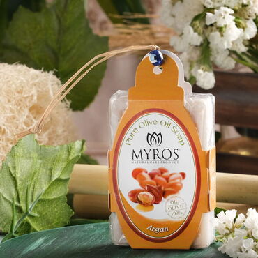 Myros - Toptan Argan İpli Boncuklu Sabun