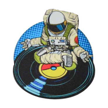 Myros - Astronaut Themed Wooden Customised Badge Pin