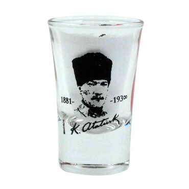 Atatürk Temalı İkili Shot Bardak - Thumbnail