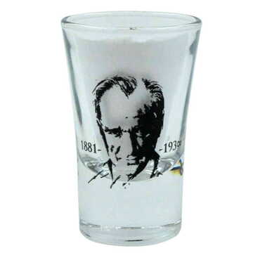 Atatürk Temalı İkili Shot Bardak - Thumbnail