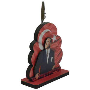 Myros - Atatürk Temalı Myros Ahşap Kağıt Tutucu