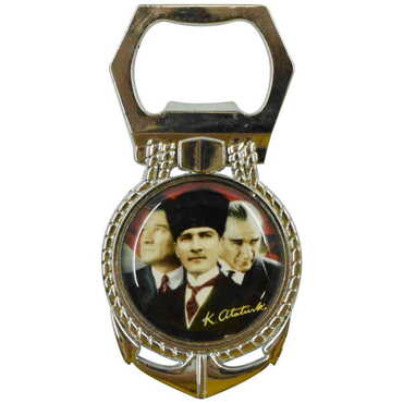 Myros - Toptan Atatürk Temalı Myros Metal Çapa Açacak Magnet 40x75 mm