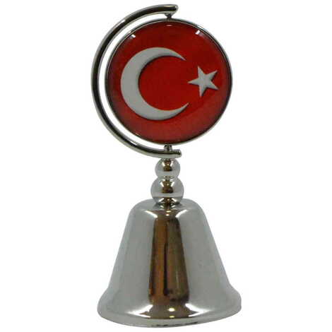 Toptan Atatürk Temalı Myros Metal Yuvarlak Çan 44x90 mm