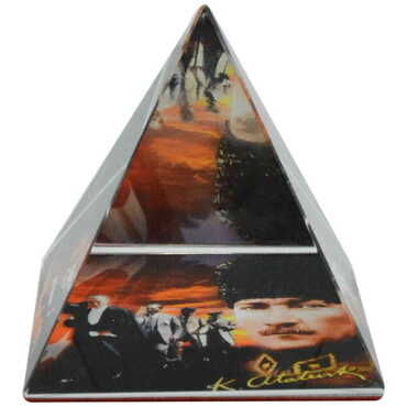 Ataturk Themed Pyramid Paperweight 6 Cm - Standart - 3