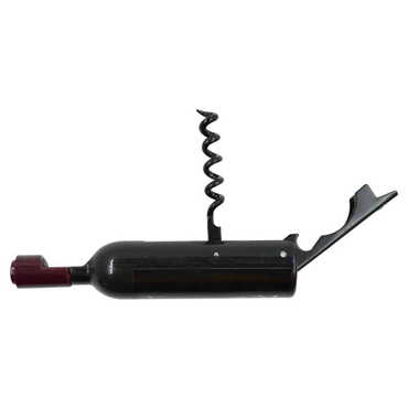 Ataturk Themed Bottle Shaped Metal Wine Bottle Corkscrew Opener-Magnetic 115x25x25 mm - Thumbnail