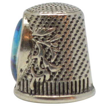 Ataturk Themed Collectible Souvenir Thimble With Gift Box - Shield Shape 20x25 mm - Thumbnail