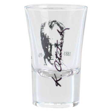 Ataturk Themed Custom Printed Shot Glass 45x70 mm - Thumbnail