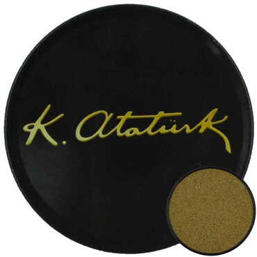 Myros - Ataturk Themed Customised Metal Tin Coaster 90 mm