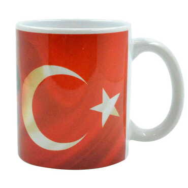 Ataturk Themed Customised Porcelain Souvenir Travel Mug 80x95 mm - Thumbnail