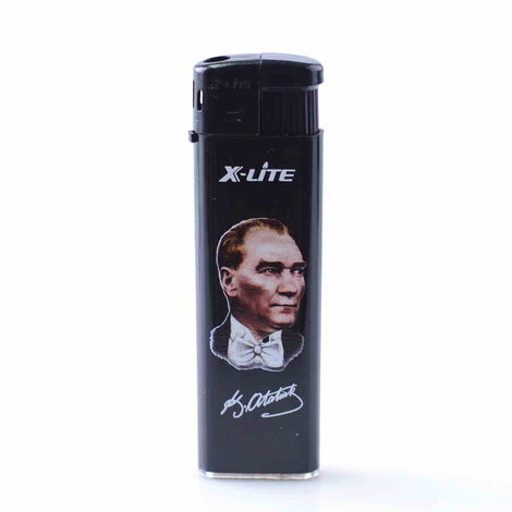 Ataturk Themed UV Plastic White Printed Lighter