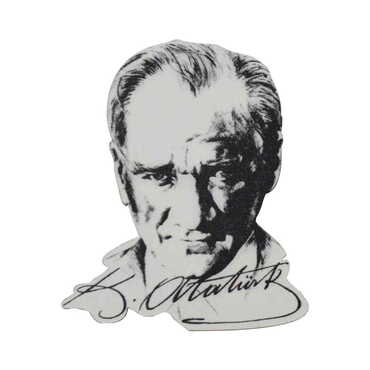 Myros - Ataturk Themed Wooden Customised Badge Pin