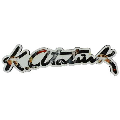 Ataturk Themed Wooden Customised City Name Letter Souvenir Fridge Magnet