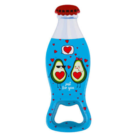 Avocado Themed Myros Bottle Opener Refrigerator Magnet 42x120 mm - 1